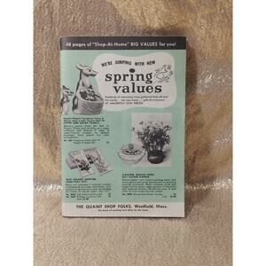Vintage 40s 50s Mail Order Catalogue Home Goods, Quaint Shop Folks, MA